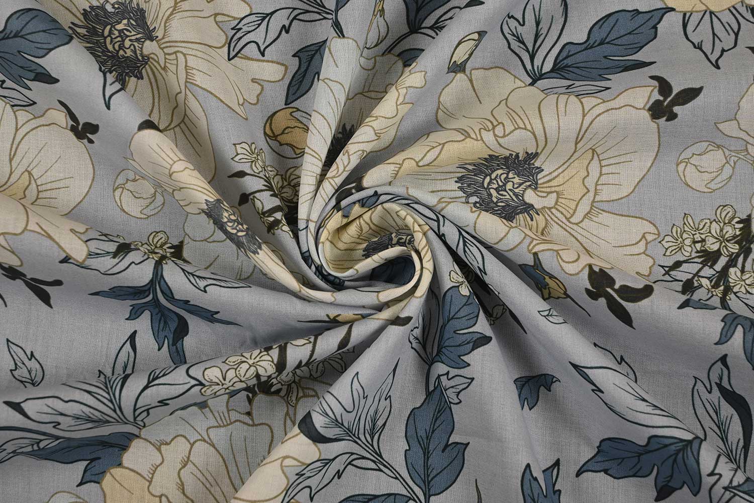 cotton lawn dress fabric Made in Japan Ditsy Floral Printed Cotton Lawn - Baby  Yellow/Blue/Peach/Green