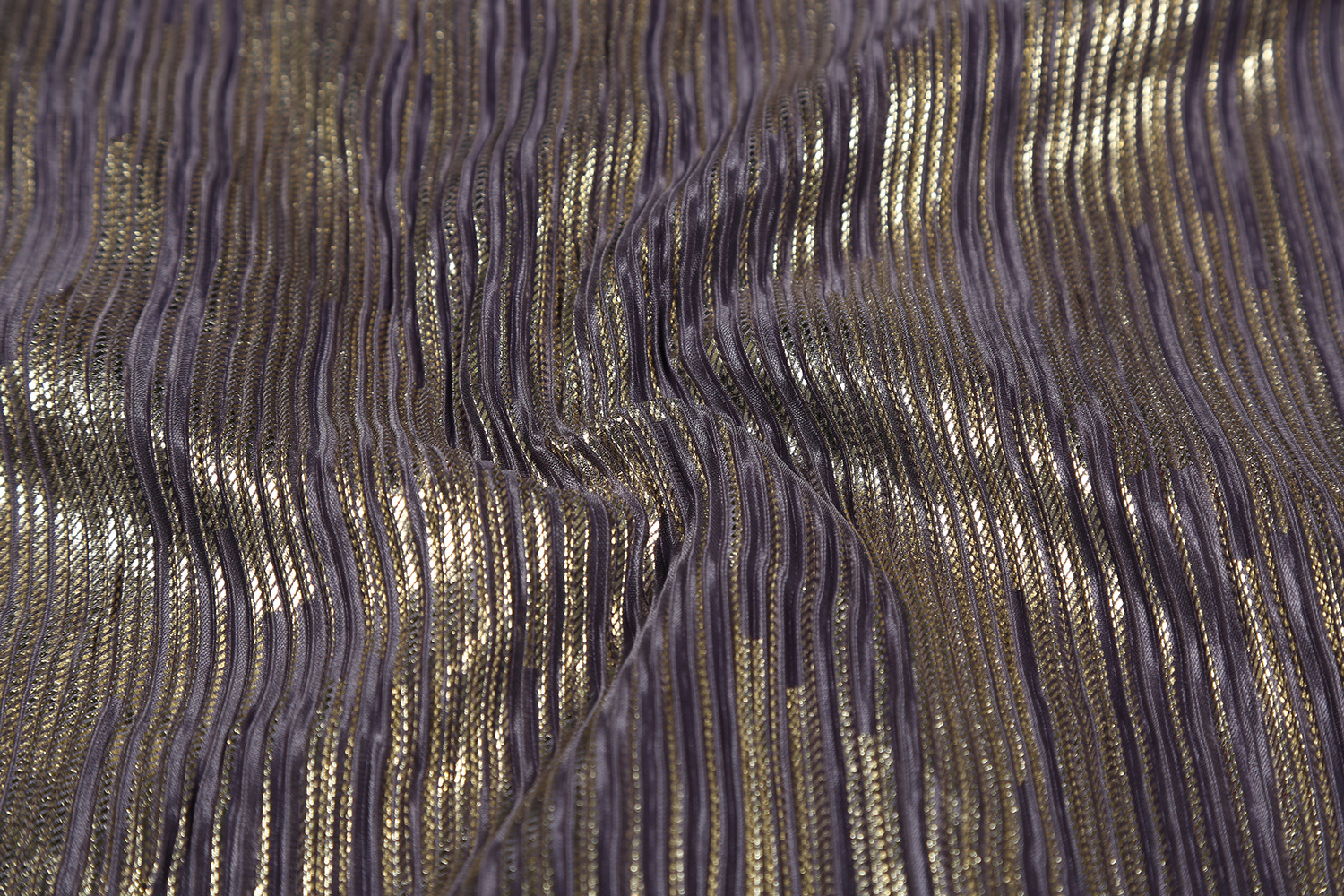 Foil Printed Pleated Knit Fabric-2930823