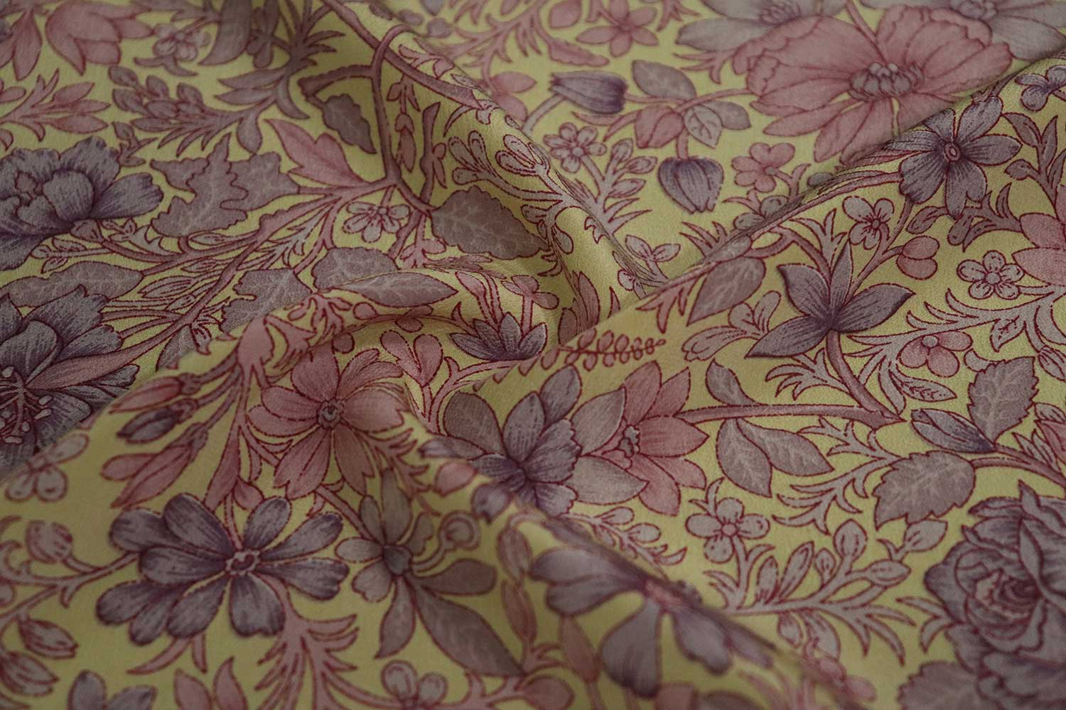 Copper Silk 4-Ply Crepe Fabric main image 1