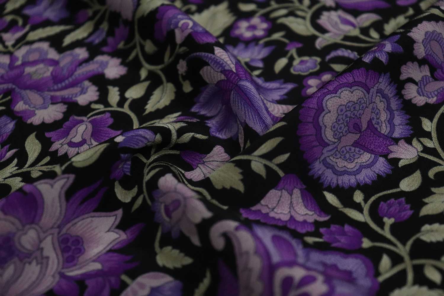 Copper Silk 4-Ply Crepe Fabric