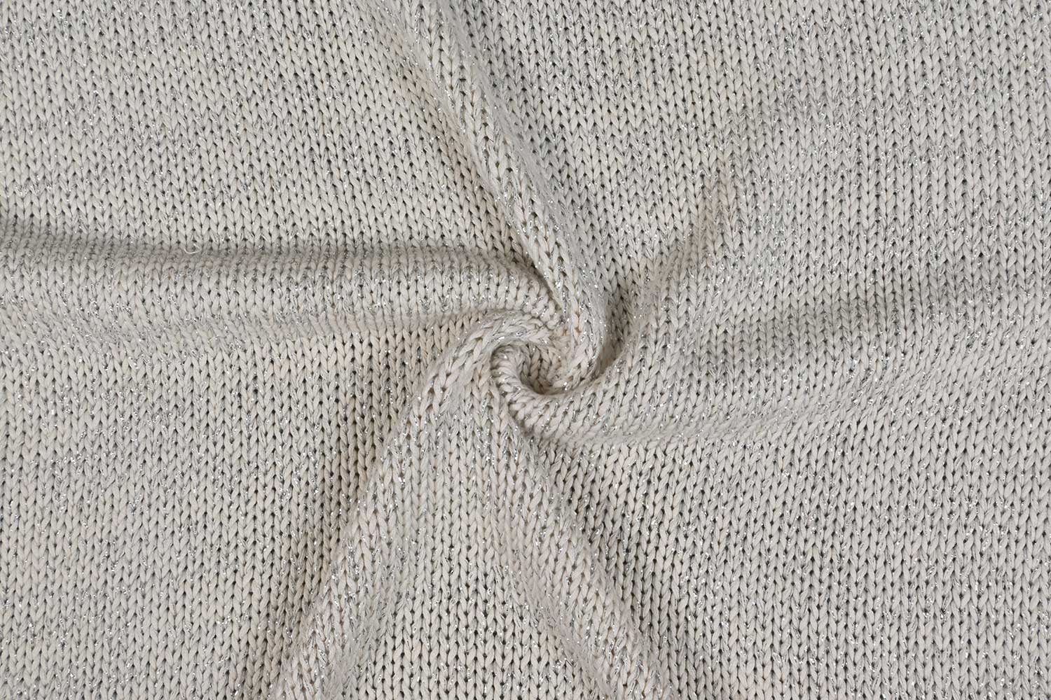 Flat Cotton Lurex Knit Fabric-440425